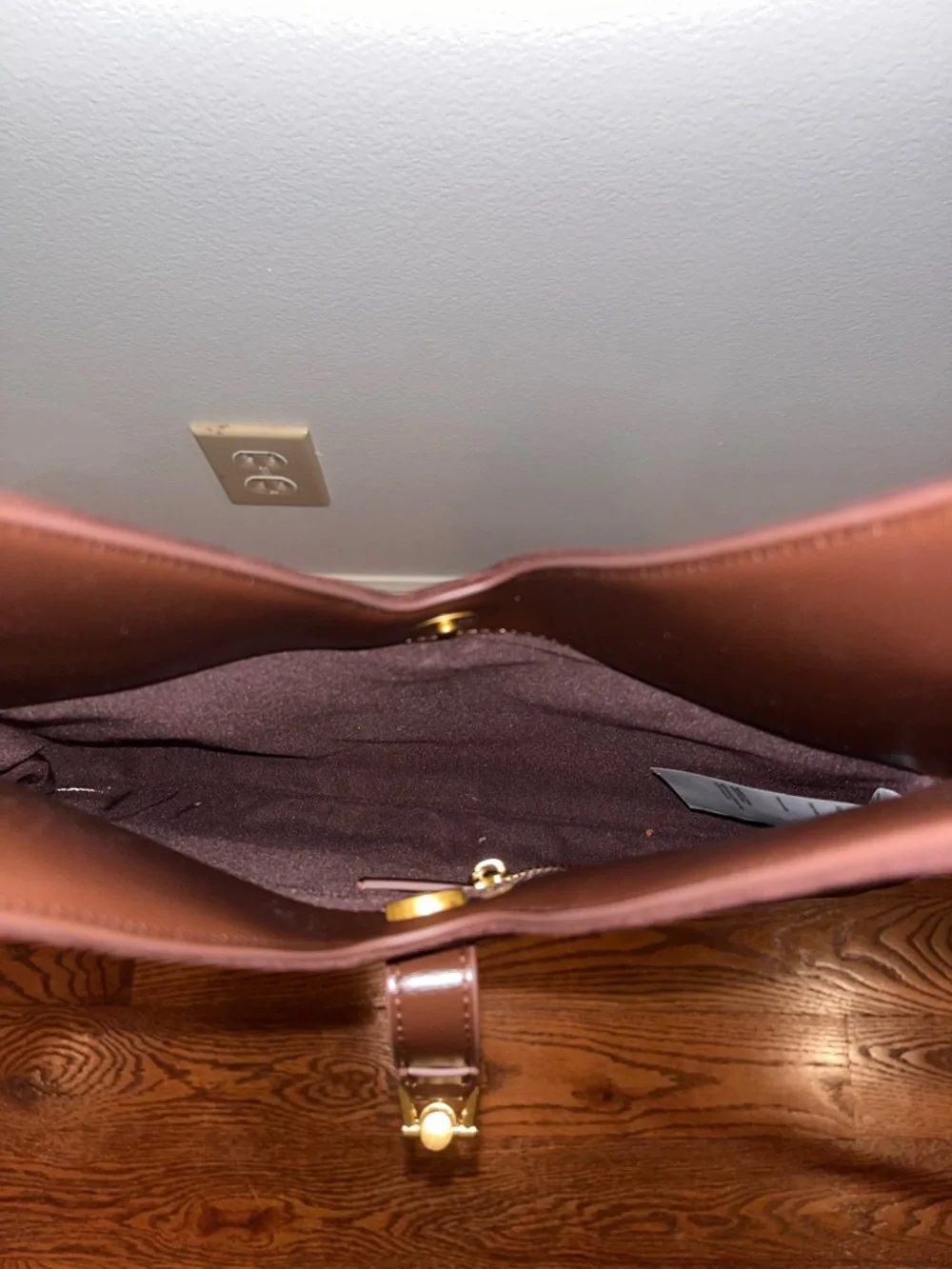 Brown Suede Shoulder Bag - Picture 12 of 12